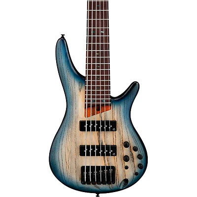 Ibanez SR606E 6-String Electric Bass Cosmic Blue Starburst Flat