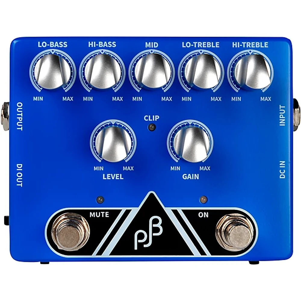 Open Box Phil Jones Bass PE-5 Multi Function EQ, PRE-AMP & DI Bass Pedal Level 1 Blue