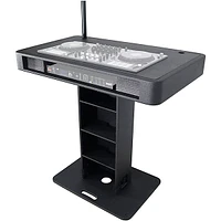 ProX Control Tower DJ Podium Stand Travel Case for Pioneer XDJ-XZ, DDJ-1000 SRT, DDJ-SZ2, DDJ SX-3, Black Finish