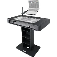 ProX Control Tower DJ Podium Stand Travel Case for Pioneer XDJ-XZ, DDJ-1000 SRT, DDJ-SZ2, DDJ SX-3, Black Finish