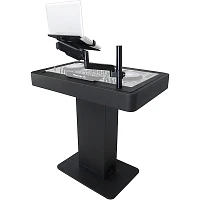 ProX Control Tower DJ Podium Stand Travel Case for Pioneer XDJ-XZ, DDJ-1000 SRT, DDJ-SZ2, DDJ SX-3, Black Finish