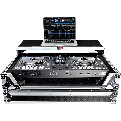 Open Box ProX Flight Case For RANE ONE DJ Controller with Sliding Laptop Shelf, 1U Rack, and Wheels Level 1