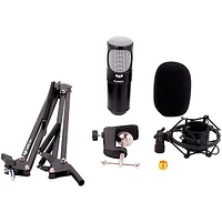 CAD PodMaster SuperD Professional Broadcast/Podcasting Microphone with SuperD Large Diaphragm Capsule Black