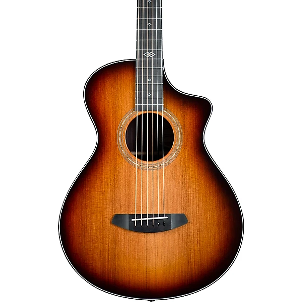 Breedlove Premier Redwood-East Indian Rosewood Concertina CE Acoustic-Electric Guitar Edge Burst