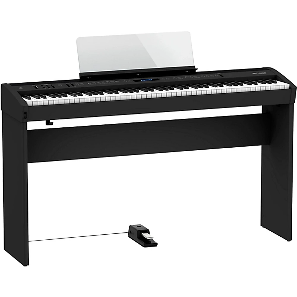 Roland FP-60X Digital Piano With Matching Stand and DP-10 Pedal Black