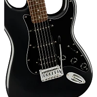 Squier Affinity Series Stratocaster HSS Electric Guitar Pack With Fender Frontman 15G Amp Charcoal Frost Metallic