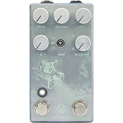 Clearance Walrus Audio Fathom Mult-Function Reverb Effects Pedal Platinum