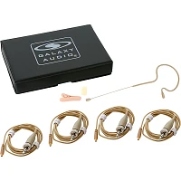 Open Box Galaxy Audio ESM4 Single Ear Headset Mic with 4 Sennheiser Connector Cables, a Windscreen, Clip, and Case Level 1  Beige