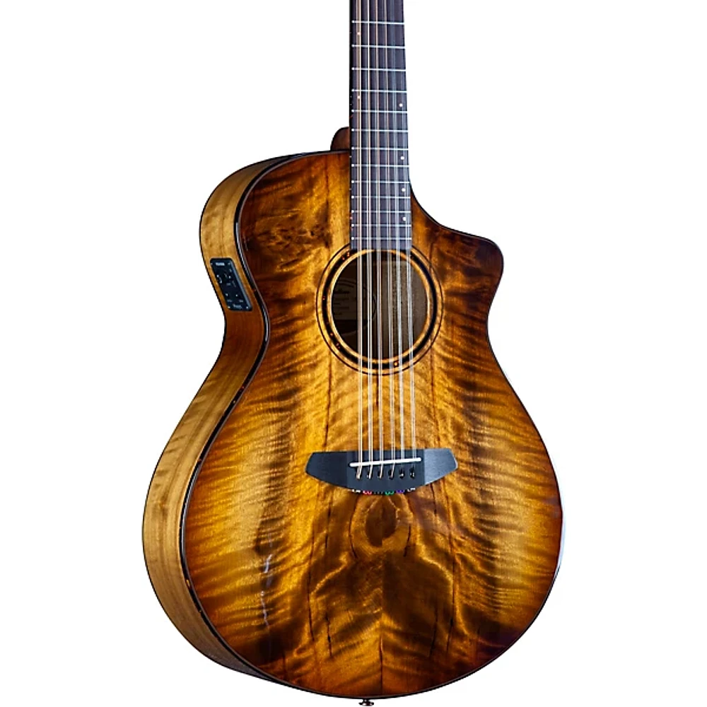 Open Box Breedlove Pursuit Exotic S CE Myrtlewood 12-String Concert Acoustic-Electric Guitar Level 2 Amber Burst 197881045579