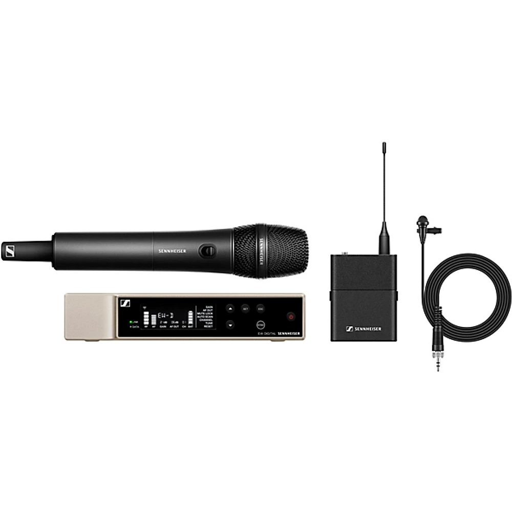 Sennheiser EW-D Evolution Wireless Digital System With ME 2 Omnidirectional Lavalier and 835 Microphone Module Q1-6