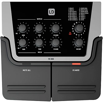 Open Box LD Systems FX300 Vocal Effects Processor With 2-Channel Pedal Level 1