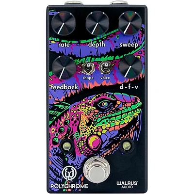 Walrus Audio Polychrome Flanger Effects Pedal Black