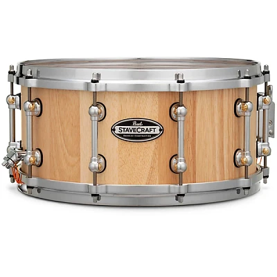 Pearl StaveCraft Thai Oak Snare Drum 14 x 6.5 in. Hand-Rubbed Natural