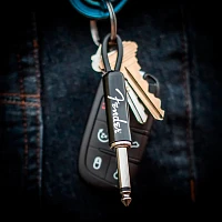 Pluginz Fender Guitar Plug Keychain Black