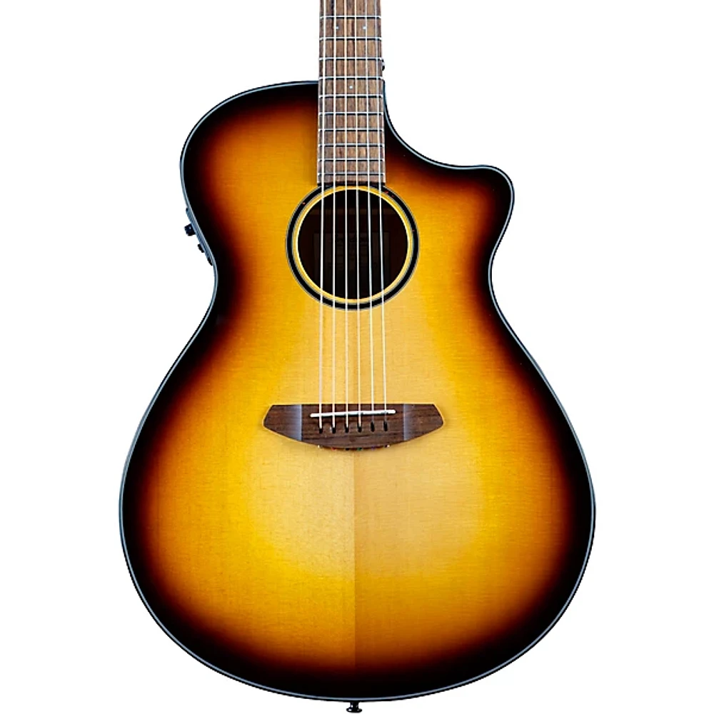 Breedlove Discovery S CE Sitka-African Mahogany Concerto Acoustic-Electric Guitar Edge Burst