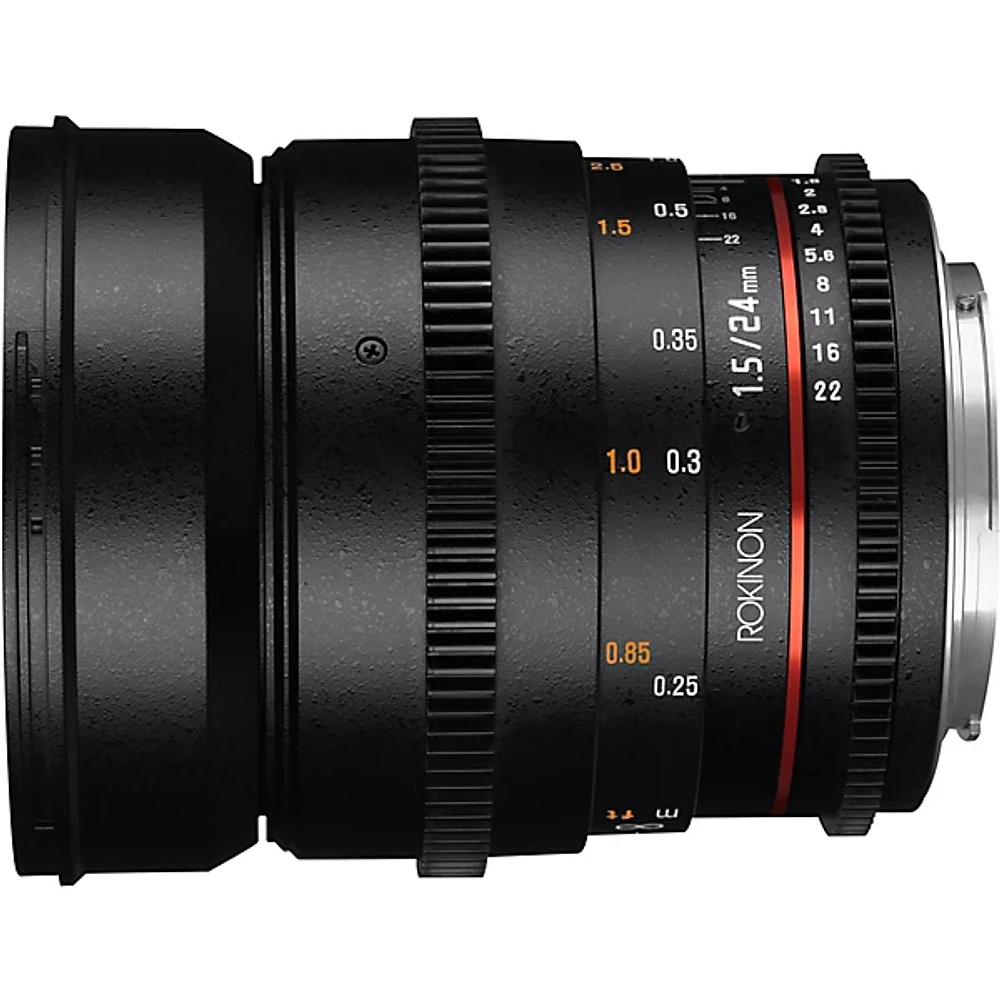 Rokinon Cine DS 24mm T1.5 Wide Angle Cine Lens for Canon EF