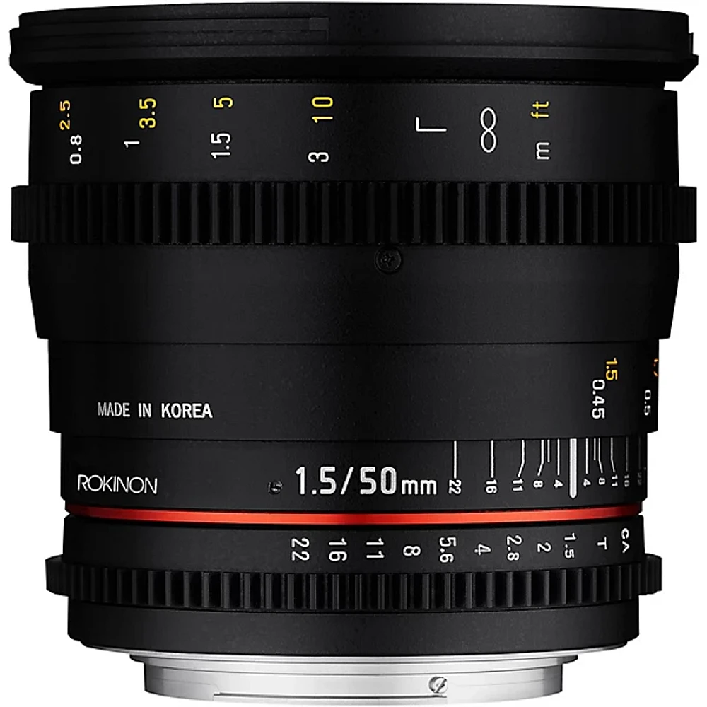 Rokinon Cine DS 50mm T1.5 Cine Lens for Canon EF