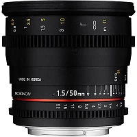 Rokinon Cine DS 50mm T1.5 Cine Lens for Canon EF