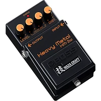 Open Box BOSS HM-2W Heavy Metal Waza Craft Distortion Effects Pedal Level 1 Black