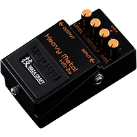 Open Box BOSS HM-2W Heavy Metal Waza Craft Distortion Effects Pedal Level 1 Black