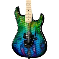 Kramer Baretta "Viper" Custom Graphic Electric Guitar Snakeskin Green Blue Fade