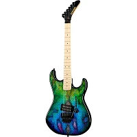 Kramer Baretta "Viper" Custom Graphic Electric Guitar Snakeskin Green Blue Fade