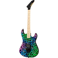 Kramer Baretta "Feral Cat" Custom Graphic Electric Guitar Rainbow Leopard