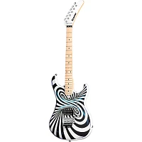 Kramer The 84 "Illusionist" Custom Graphic Electric Guitar 3D Black White Swirl