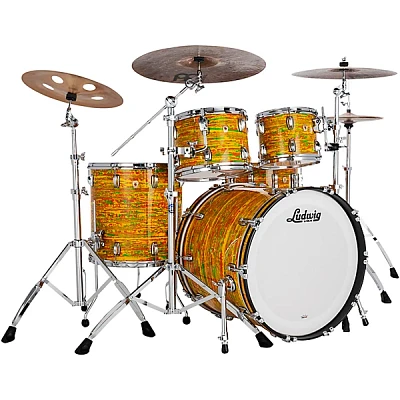 Ludwig Classic Maple 4-Piece Mod Shell Pack With 22" Bass Drum Citrus Mod