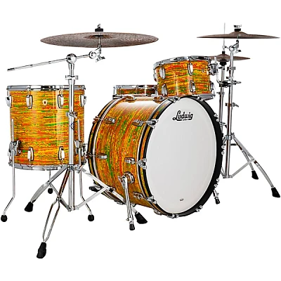 Ludwig Classic Maple 3-Piece Pro Beat Shell Pack With 24" Bass Drum Citrus Mod