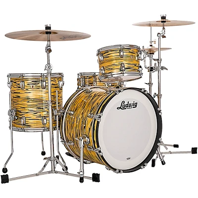 Ludwig Classic Maple 3-Piece Downbeat Shell Pack With 20" Bass Drum Lemon Oyster