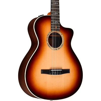 Taylor Special Edition 412ce-NR Rosewood Nylon Grand Concert Acoustic-Electric Guitar Shaded Edge Burst