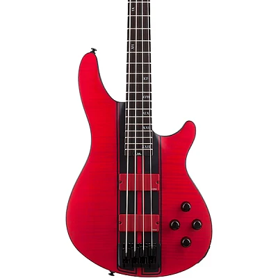 Schecter Guitar Research C-4 GT Electric Bass Guitar Satin Trans Red