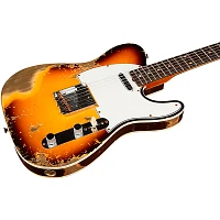 Fender Custom Shop Limited Edition 59 Telecaster Custom Super Heavy Relic Rosewood Fingerboard Electric Guitar Faded Aged Chocolate 3-Color Sunburst