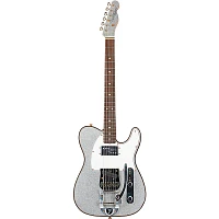 Fender Custom Shop Limited-Edition Cunife Telecaster Custom Journeyman Relic Electric Guitar Aged Silver Sparkle