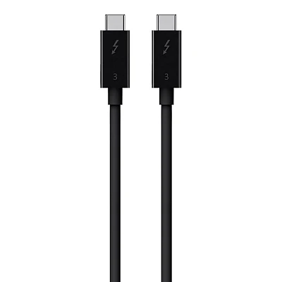 Open Box Belkin Thunderbolt 3 USB-C to USB-C Cable, 100W - 1.6 ft. Level 1 1.6 ft. / 0.5 m Black
