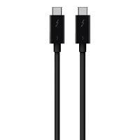 Open Box Belkin Thunderbolt 3 USB-C to USB-C Cable, 100W - 1.6 ft. Level 1 1.6 ft. / 0.5 m Black