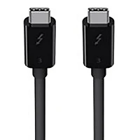 Open Box Belkin Thunderbolt 3 USB-C to USB-C Cable, 100W - 1.6 ft. Level 1 1.6 ft. / 0.5 m Black