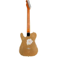 Fender Custom Shop Limited-Edition Texas Telecaster Heavy Relic Electric Guitar Gold Metal Flake/Aged Olympic White