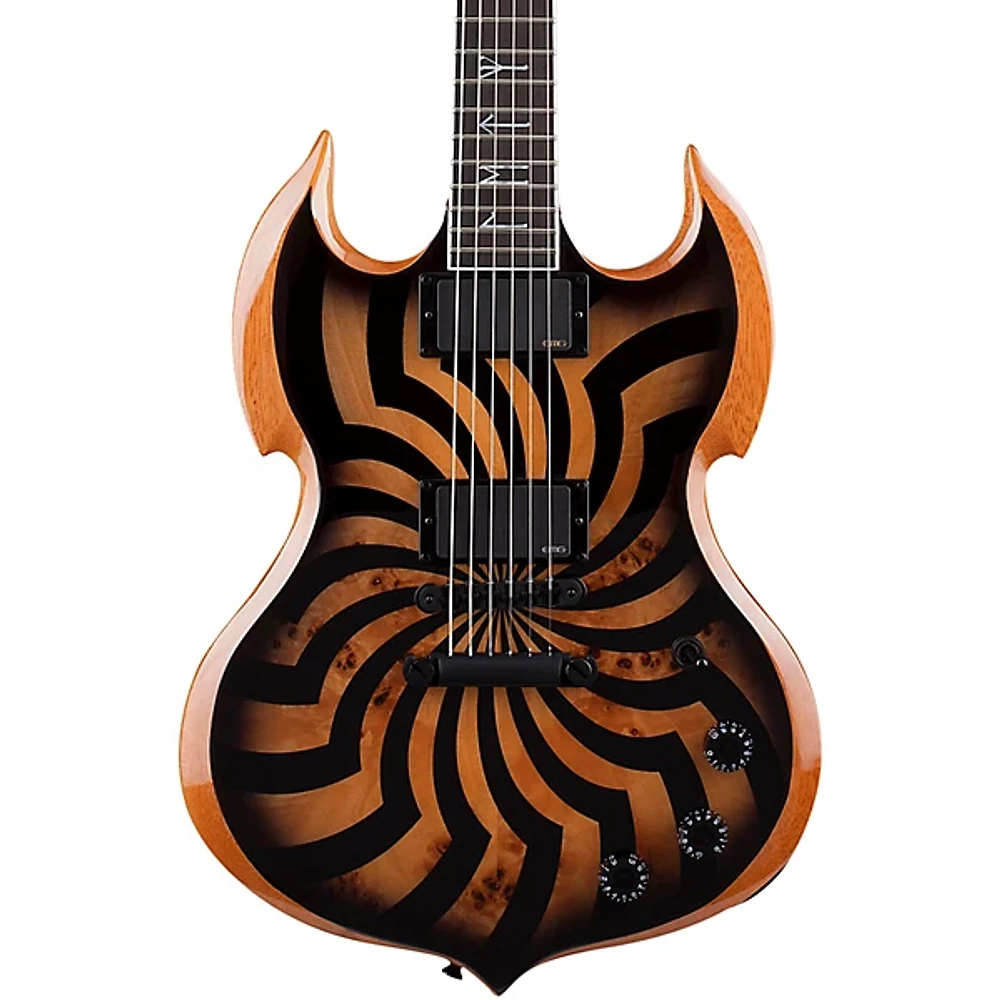 Wylde Audio Barbarian Black Buzz Saw Electric Guitar Charcoal Burst