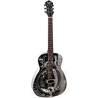 Recording King Style-O Hawaiian Metal Body Resonator Guitar Nickel Plated