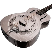 Recording King Style-O Hawaiian Metal Body Resonator Guitar Nickel Plated