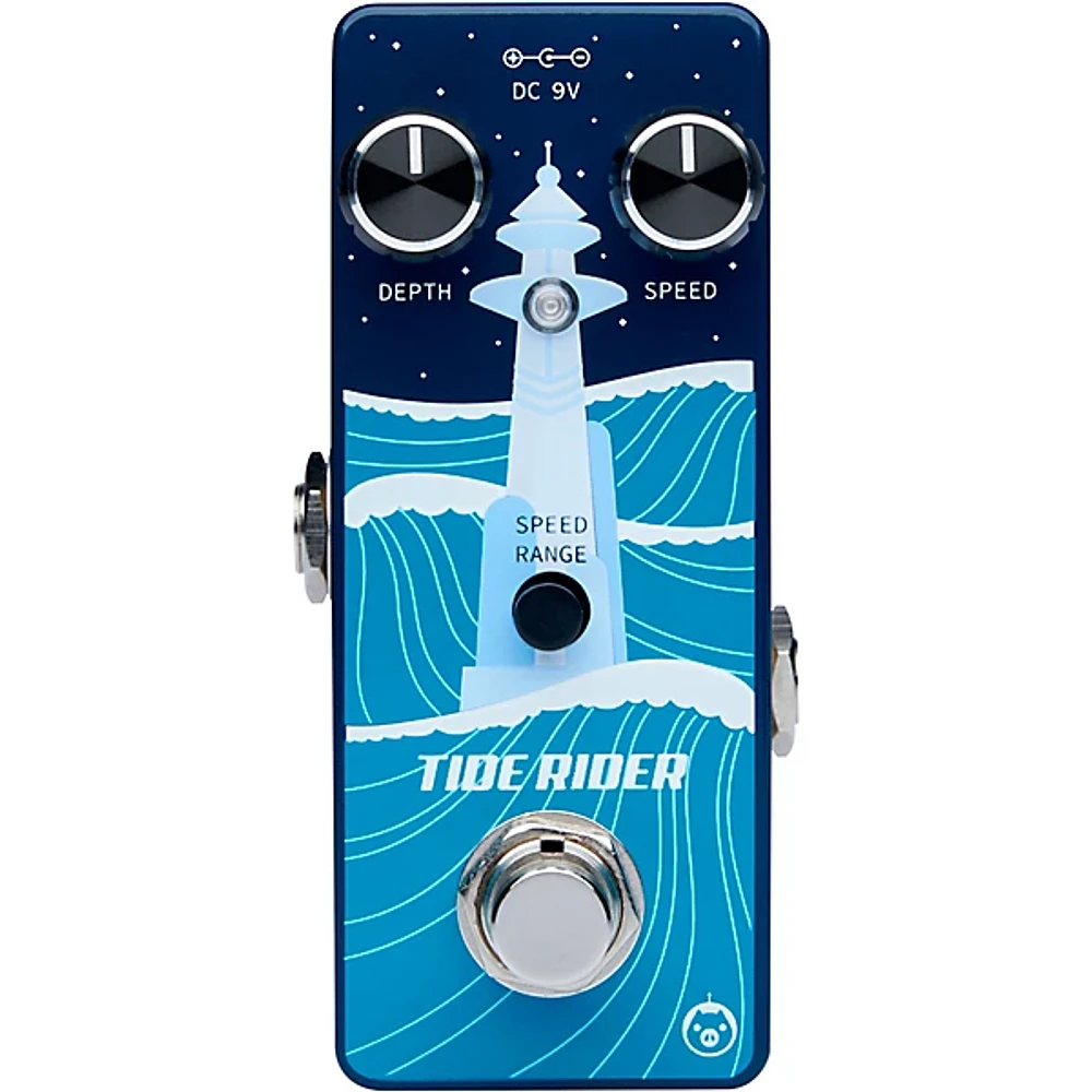 Open Box Pigtronix TIDE RIDER Modulation Effects Pedal Level 1 Blue