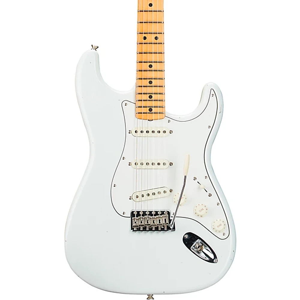 Fender Custom Shop Jimi Hendrix Voodoo Child Stratocaster Journeyman Relic Electric Guitar Olympic White