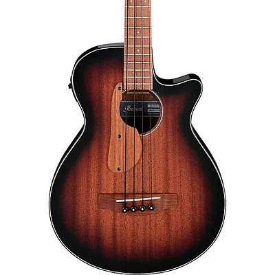 Ibanez AEGB24E Acoustic-Electric Bass Guitar Mahogany Sunburst