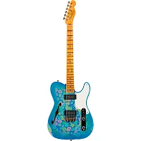 Fender Custom Shop Limited-Edition Dual P-90 Telecaster Relic Electric Guitar Blue Flower