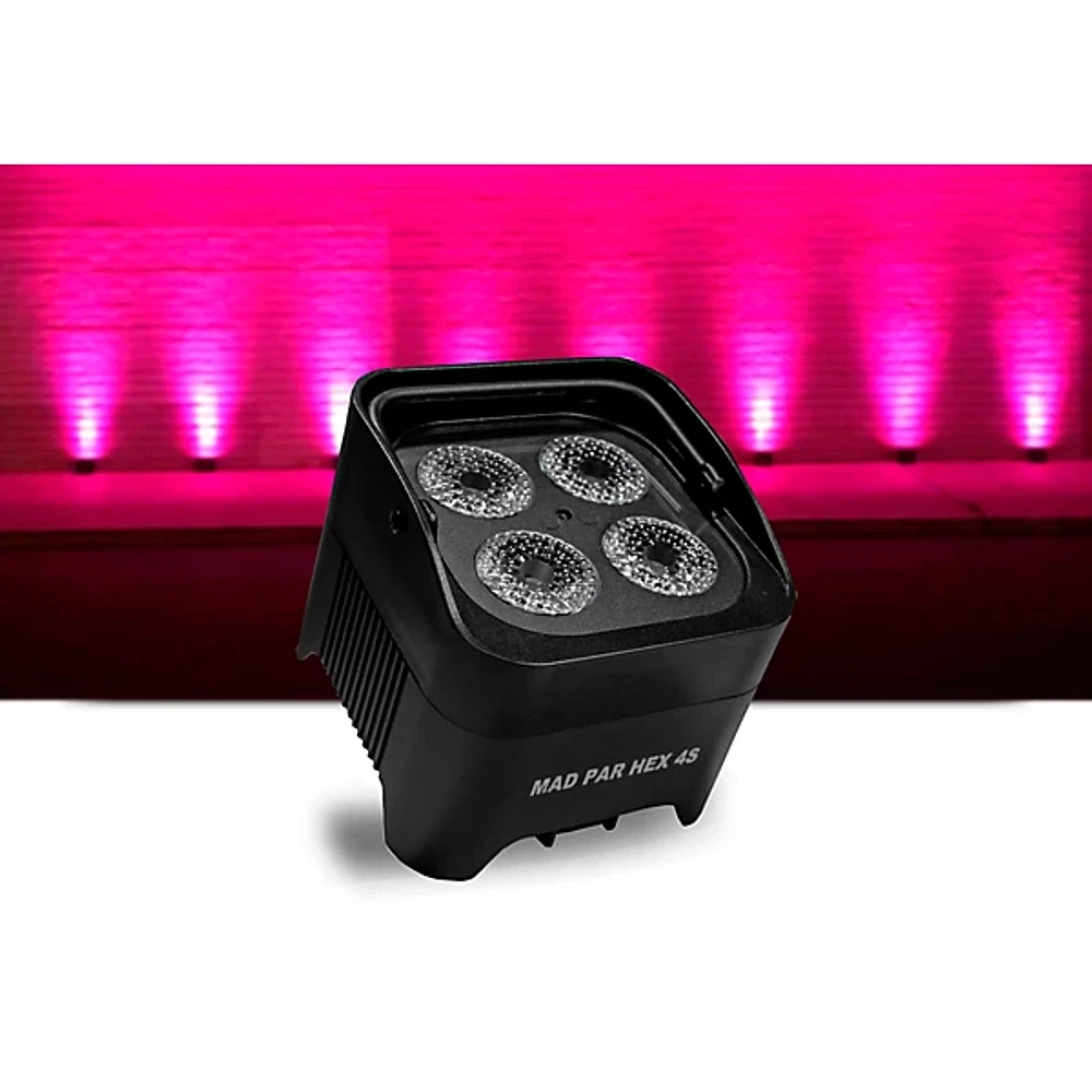 JMAZ Lighting MAD PAR HEX 4S Battery-Powered LED Uplight Black