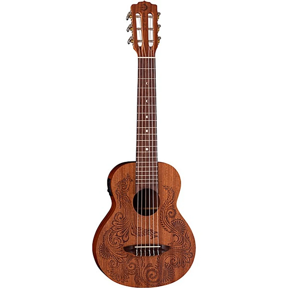 Luna Henna Dragon Mahogany 6 String Guitarlele Open Pore Natural