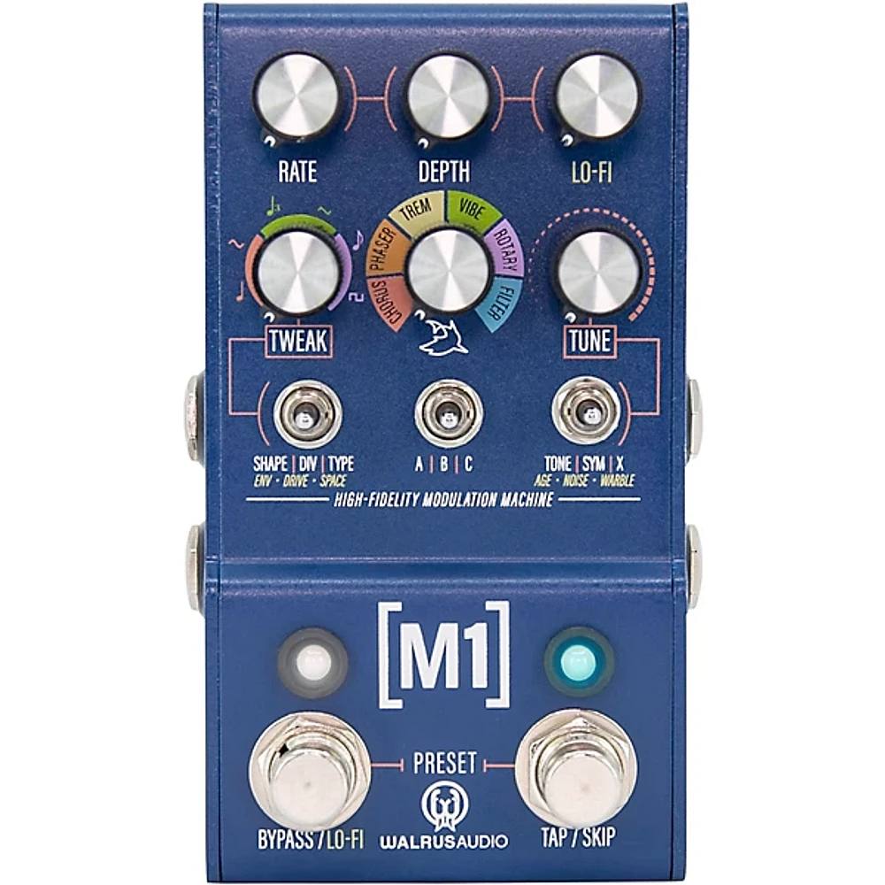 Open Box Walrus Audio Mako M1 High-Fidelity Modulation Machine Effects Pedal Level 1 Blue