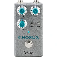 Open Box Fender Hammertone Chorus Effects Pedal Level 1 Gray and Aqua